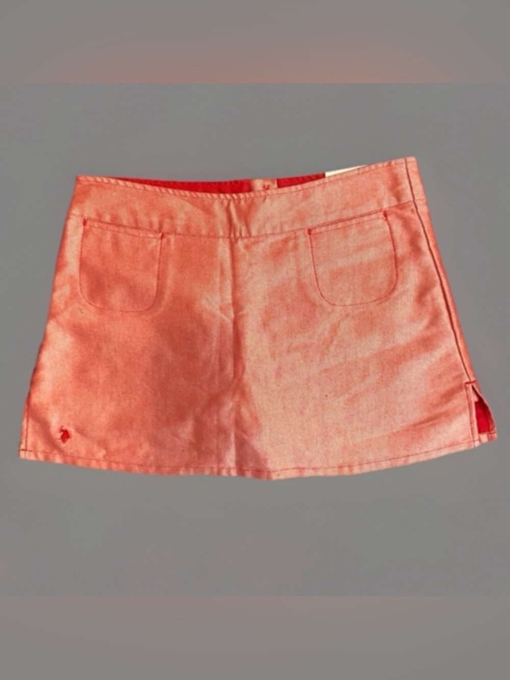US Polo Assoc. Red Shiny Skorts sz 11/12